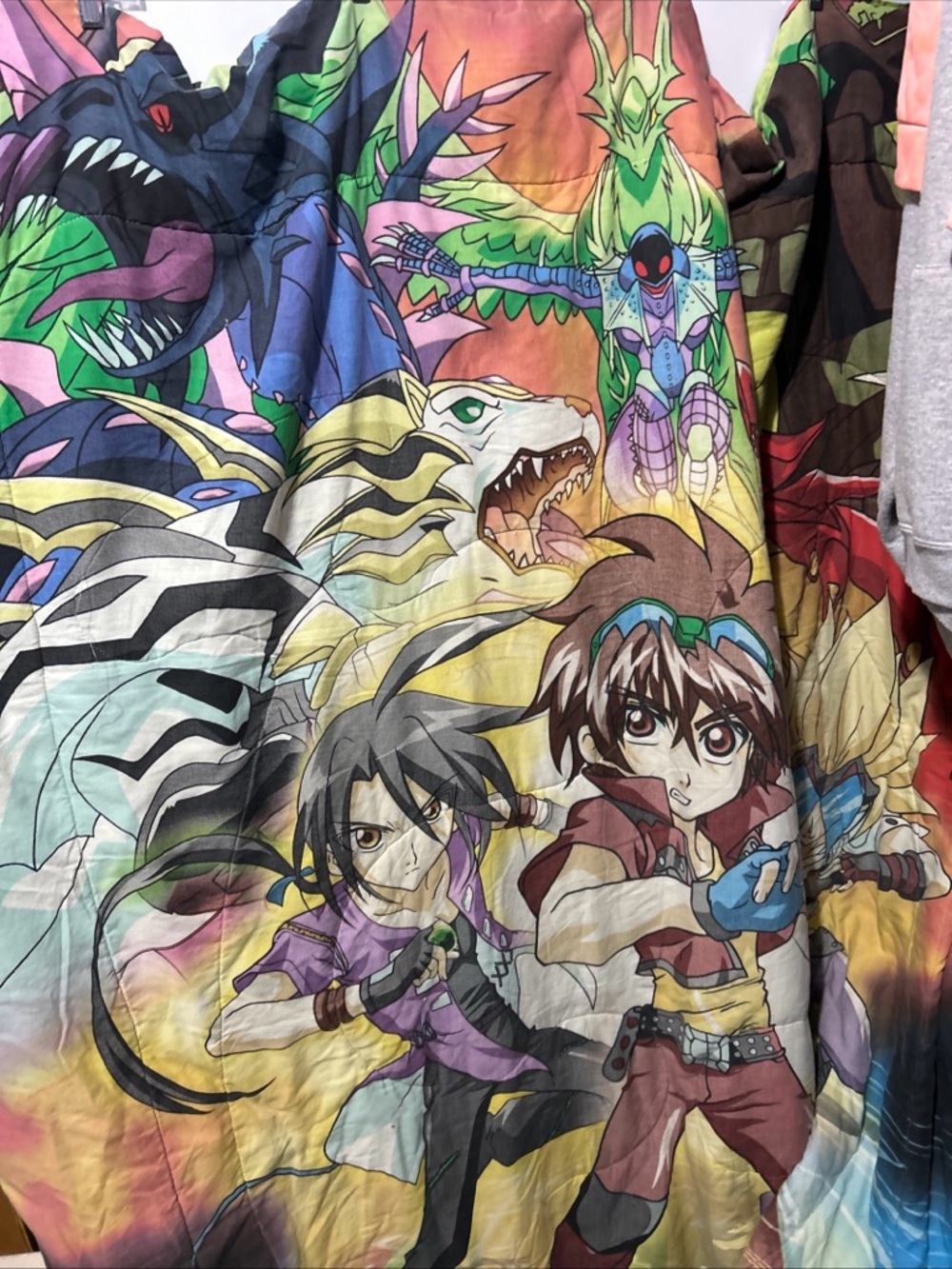 Anime-Print Quilted Comforter - Multicolor